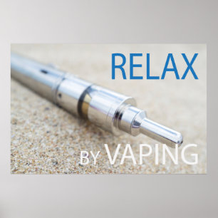 Póster Relaxe ao vaporizar