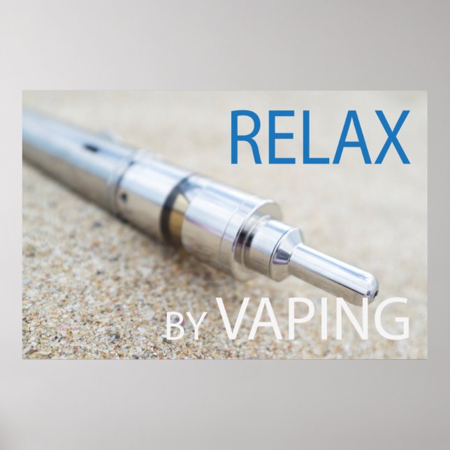 Póster Relaxe ao vaporizar (Frente)