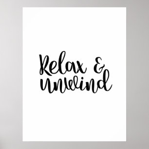 Poster Relaxe & desenrole