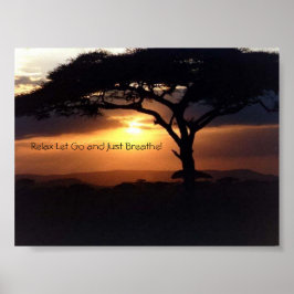 Poster Relaxe, solte e respire