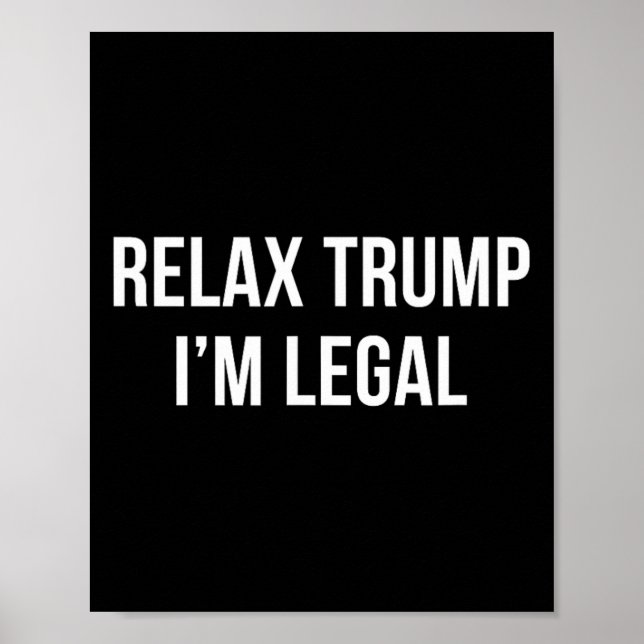 Poster Relaxe Trump - Sou Legal -  (Frente)