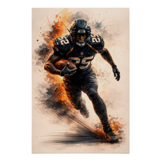 Póster Relentless Rush – Power Football Poster