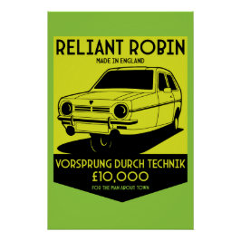 Póster Reliant Robin Owners Club