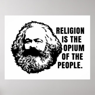 Poster Religião é o Ópio das Pessoas