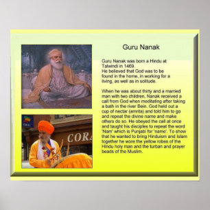 Póster Religião, Guru Nanak
