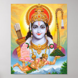 Poster Religião Hindu de Lord Shree Ram