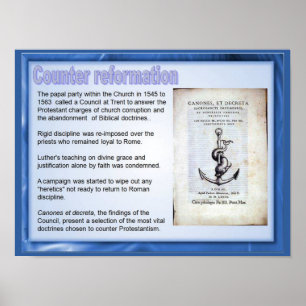Poster Religião, História, Contrarreforma