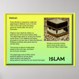 Póster Religião, Islão, Makkah