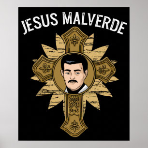 Poster Religião Jesus Malverde México Presente Jesus Malv