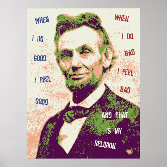 Póster Religião Lincoln (Frente)
