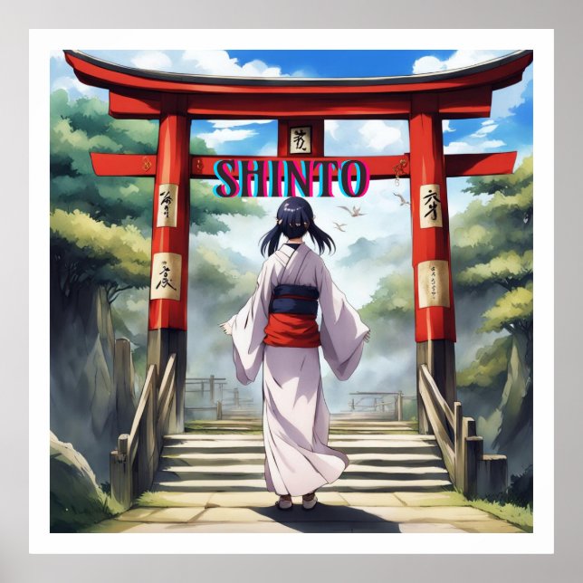 Poster Religião Shinto Japonesa (Frente)