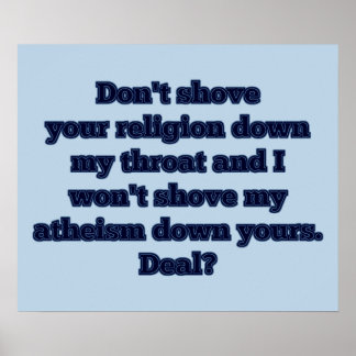 Poster Religião VS. Ateísmo, Parte 2