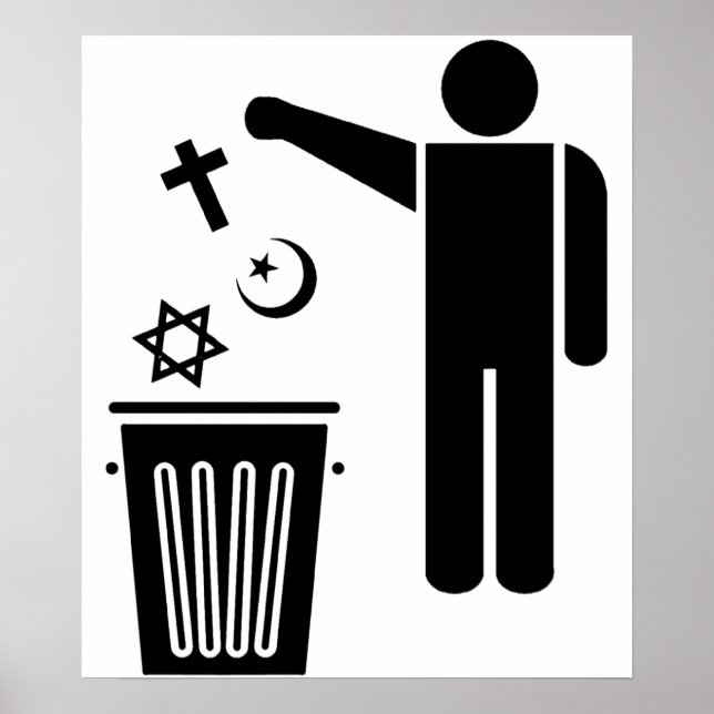 Poster Religião Wastebin (Frente)