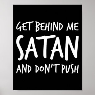Poster Religioso Cristão Jesus Vai Para Trás de Mim Satan