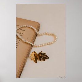 Poster Relíquias Poéticas: Pérolas, Folhas de Ouro & Livr