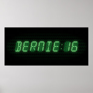 Poster Relógio Bernie Sanders 2016