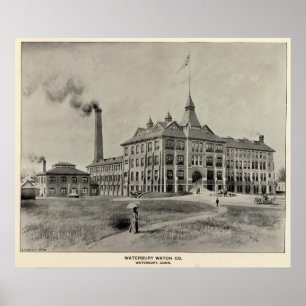 Poster Relógio Co de Waterbury