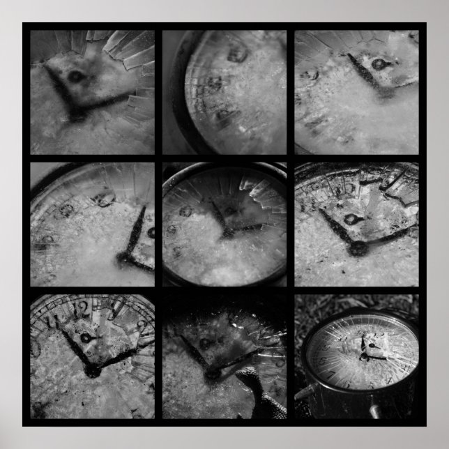 Póster Relógio Congelado (Frente)