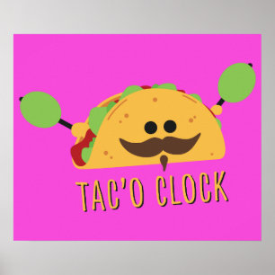 Poster Relógio de Taco
