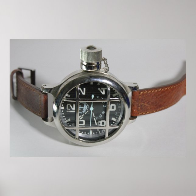 Póster relógio Diver russo (Frente)