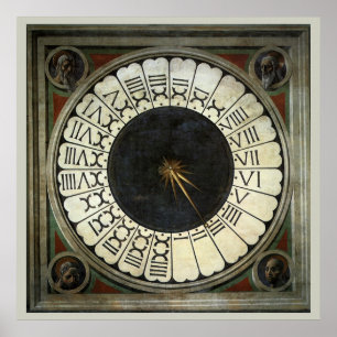Poster Relógio no Duomo por Paolo Uccello