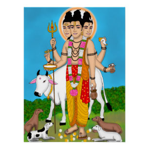 Póster Relógio Senhor Dattatreya