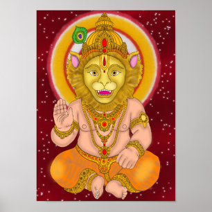 Poster Relógio Senhor Narsimha