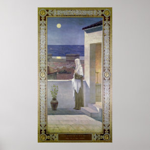 Póster Relógios do St. Genevieve sobre a cidade do sono