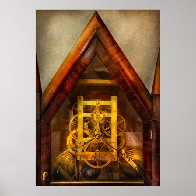 Poster Relojoeiro - Relógio Mecânico (Frente)