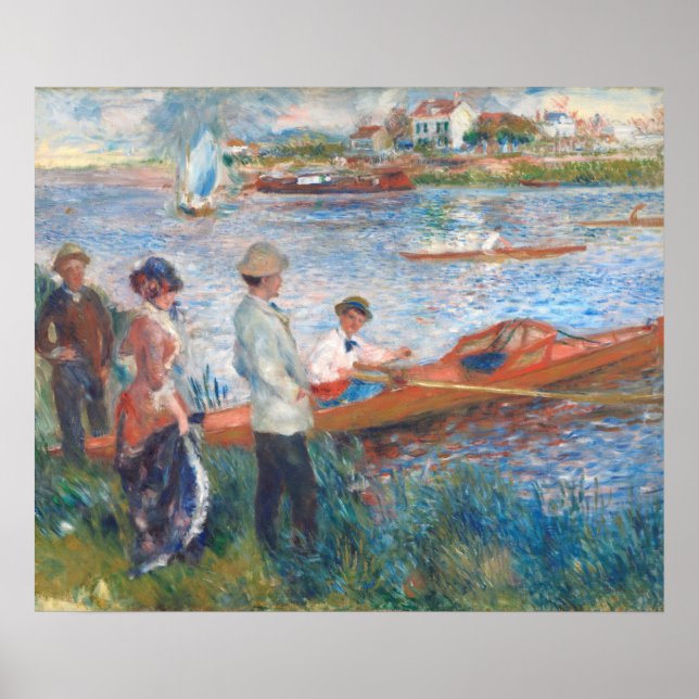 Poster Remadores em Chatou - Auguste Renoir Cartaz de Art (Frente)