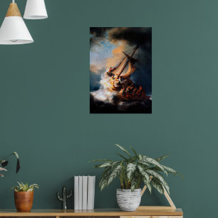 Poster Rembrandt - A Tempestade do Mar da Galileia
