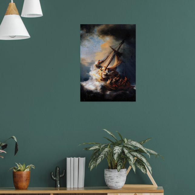 Poster Rembrandt - A Tempestade do Mar da Galileia (Sala de Estar 1)