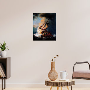 Poster Rembrandt - A Tempestade no Mar da Galileia
