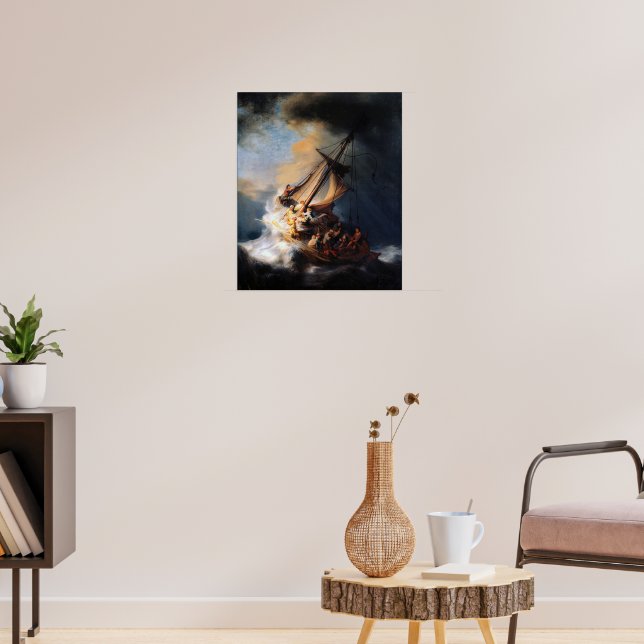 Poster Rembrandt - A Tempestade no Mar da Galileia (Sala de Estar 3)