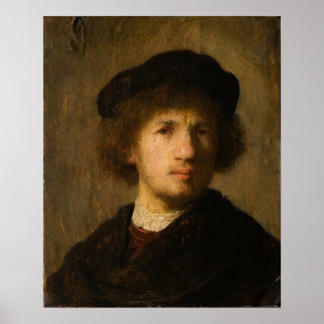 Poster Rembrandt - Autorretrato (Frente)