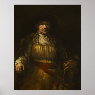 Poster Rembrandt - Autorretrato