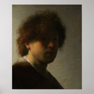 Poster Rembrandt - Autorretrato Na Idade Da Juventude