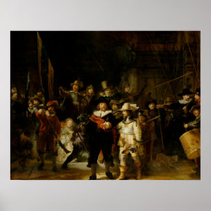 Poster REMBRANDT CAMIONETE RIJN- o Nightwatch 1642