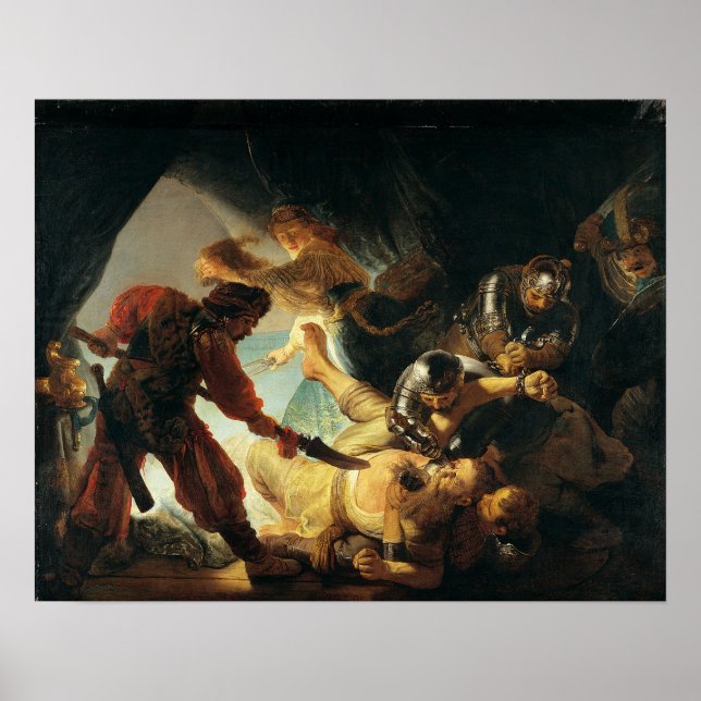 Poster Rembrandt - Cegueira De Samson (Frente)