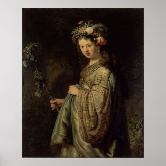 Poster Rembrandt - Flora (Frente)