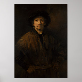 Poster Rembrandt - grande autorretrato