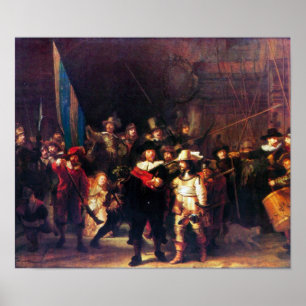 Poster Rembrandt Harmenszoon van Rijn - Night Watch