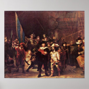 Poster Rembrandt Harmenszoon van Rijn - The Night Watch