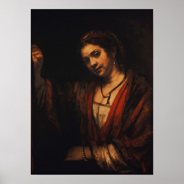 Poster Rembrandt - Hendrickje Stoffels (Frente)