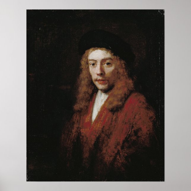 Poster Rembrandt - Jovem, Talvez Filho do Artista Titus (Frente)