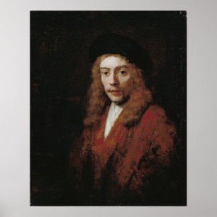 Poster Rembrandt - Jovem, Talvez o Filho Titus do Artista