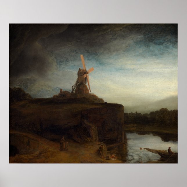 Poster Rembrandt - Moinho (Frente)
