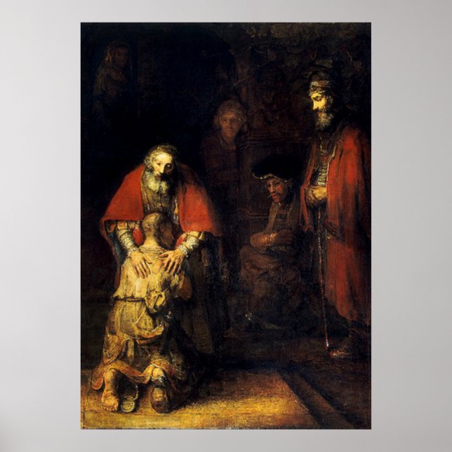 Póster Rembrandt - O Regresso do Filho Prodígio (Frente)