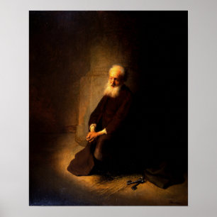 Poster Rembrandt - Rua, Peter Na Prisão, Apostle Peter