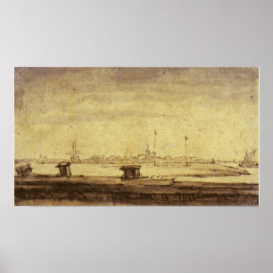 Poster Rembrandt - Schellingwou Veio De Diemerdijk 1655